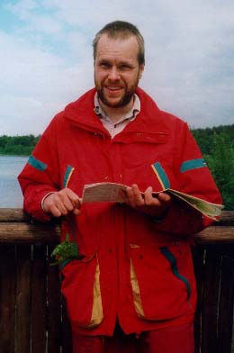 Bei der Arbeit am Oberkastavensee zwischen Lychen und Fürstenberg, Uckermark / Land Brandenburg